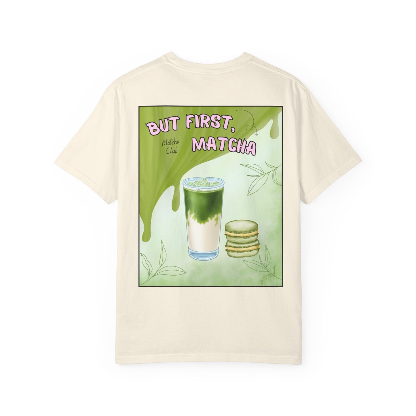 But first, matcha T-Shirt in ivory – back view