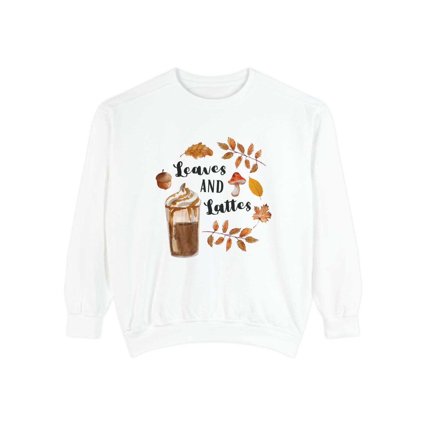 Cozy fall sweatshirt in white – oversized unisex cotton pullover