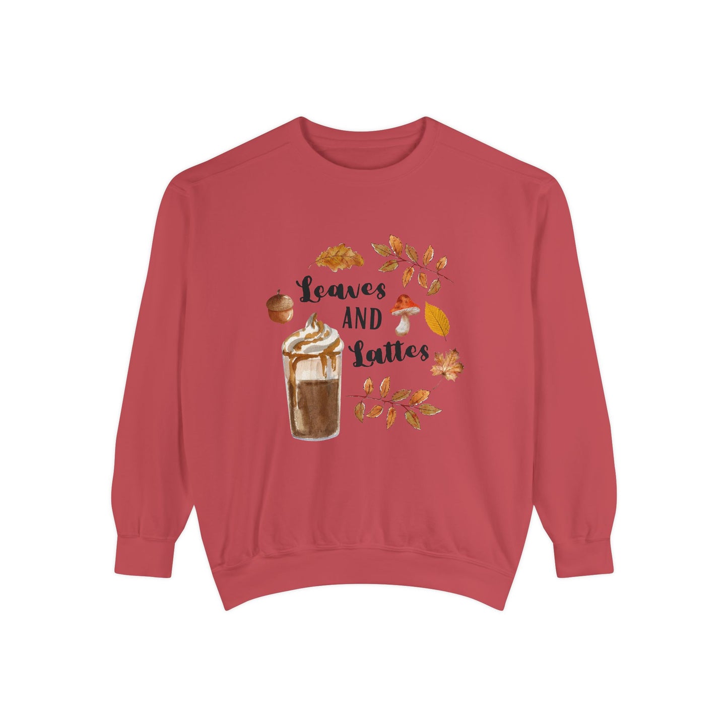 Cozy fall sweatshirt in red – oversized unisex cotton pullover